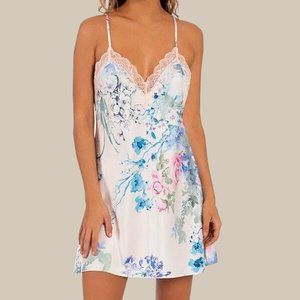 In Bloom by Jonquil Montclair Satin with Lace Details Chemise